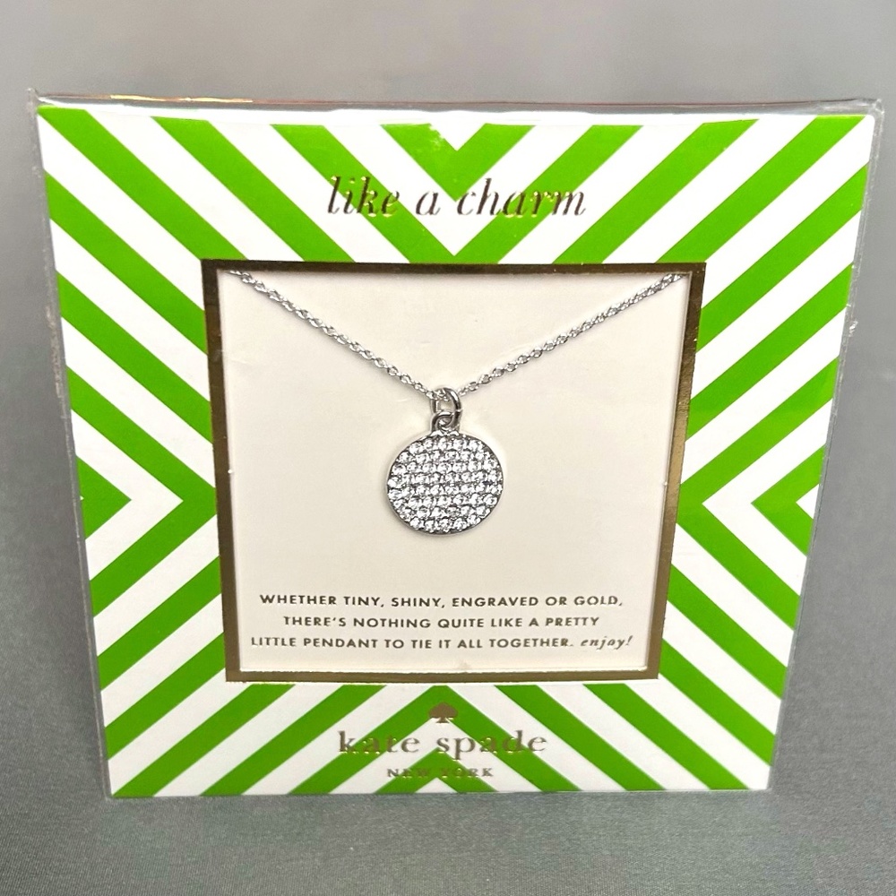 Kate Spade Shine On Pave Charm Necklace